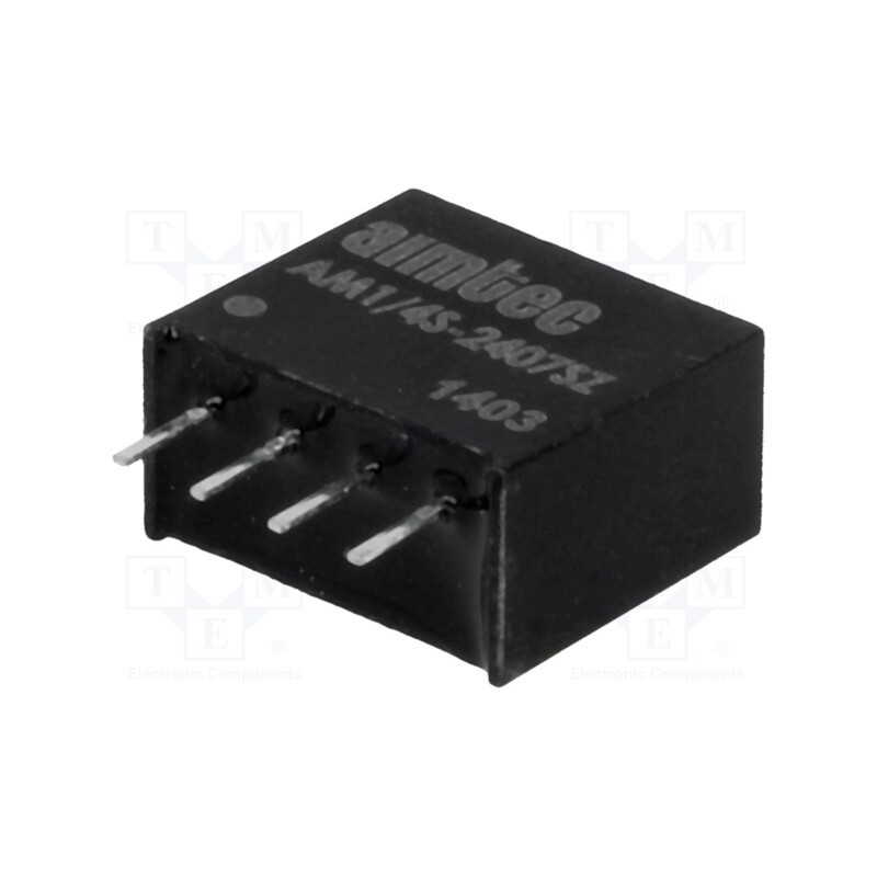 1 pcs x AIMTEC - AM1/4S-2407SZ - Converter: DC/DC, 0.25W, Uin: 21.6÷26.4V, Uout: 7.2VDC, Iout: 35mA