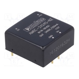 1 pcs x AIMTEC - AM6C-2424S-NZ - Converter: DC/DC, 6W, Uin: 18÷36V, Uout: 24VDC, Iout: 250mA, 1'x1'
