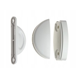 Door holder, 3 parts, white