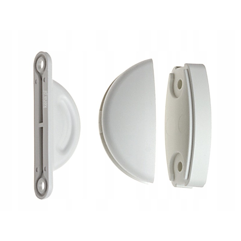 Door holder, 3 parts, white