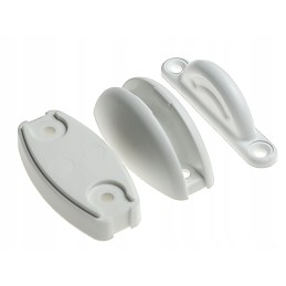 Door holder, 3 parts, white