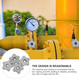 Angle shut-off valve wheel valve control handle