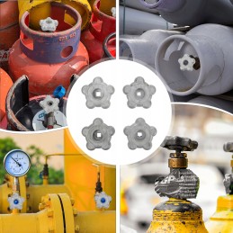 Angle shut-off valve wheel valve control handle