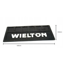 Mud flap, rubber apron, rubber logo Wielton 350x590
