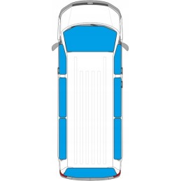 Heat shield mat for windows ford tourneo custom maxi 2012 2018 8pcs