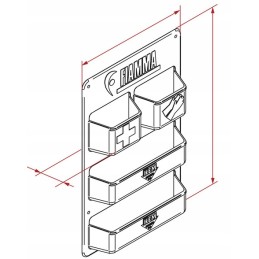 Polka wall organizer fiamma pocket cassette