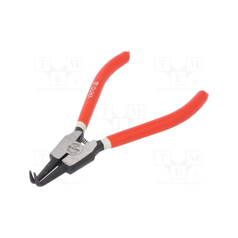 1 pcs x YATO - YT-2138 - Pliers, for circlip, external, Pliers len: 180mm, angular