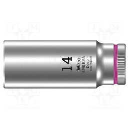 1 pcs x WERA - 5004511001 - Socket, 6-angles,socket spanner, HEX 14mm, 1/4', 50mm