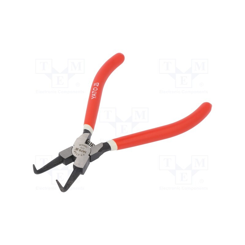 1 pcs x YATO - YT-2139 - Pliers, for circlip, internal, Pliers len: 180mm, angular