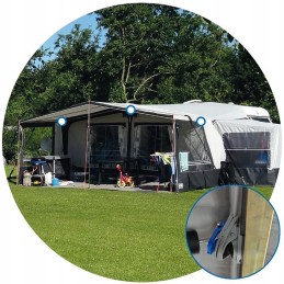 Tent vestibule mounting clip, hook