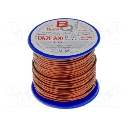 1 rol x BQ CABLE - DN2E1.30/0.25 - Coil wire, double coated enamelled, 1.3mm, 0.25kg, -65÷200°C