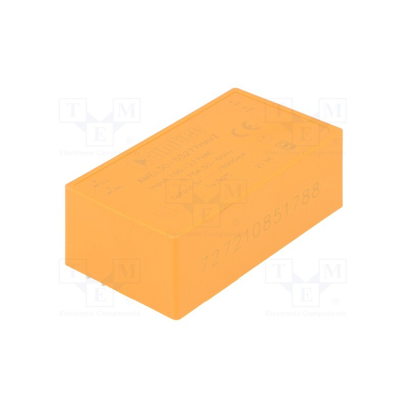1 pcs x AIMTEC - AMEL30-5S277HAVZ - Converter: AC/DC, 30W, 85÷305VAC, Usup: 100÷430VDC, Uout: 5VDC, 86%