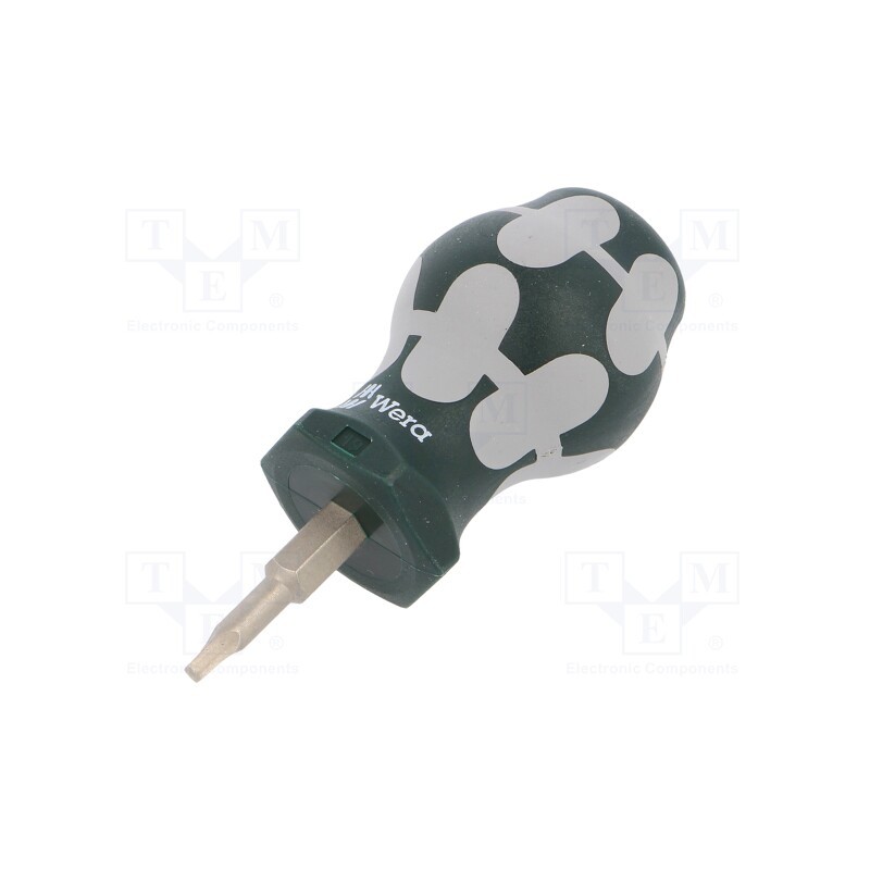 1 pcs x WERA - 5008863001 - Screwdriver, square, 1, STUBBY, Blade length: 25mm