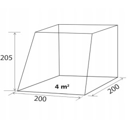 Vestibule tent for VW T5 T6 Comet
