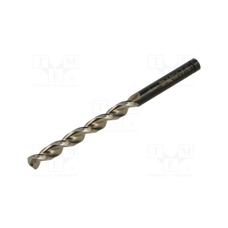 1 pcs x ALPEN-MAYKESTAG - 18300700100 - Drill bit, for metal, Ø: 7mm, L: 109mm, Working part len: 69mm