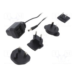 1 pcs x XP POWER - VER05US120-JA - Power supply: switched-mode, plug, 12VDC, 0.42A, 5W, Out: 5,5/2,1