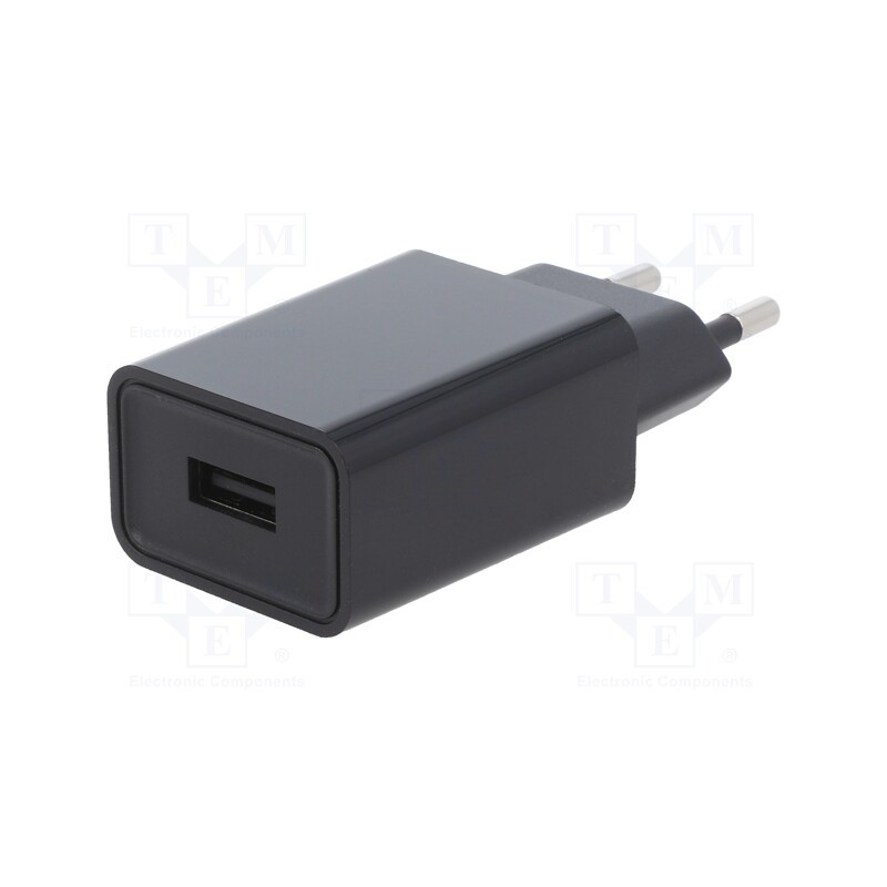 1 pcs x POS - POSC05100A-USB - Power supply: switched-mode, plug, 5VDC, 1A, 5W, Plug: EU, Out: USB