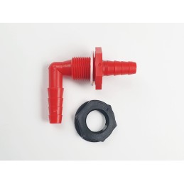 Grommet connector for water tank, camper trailer connection