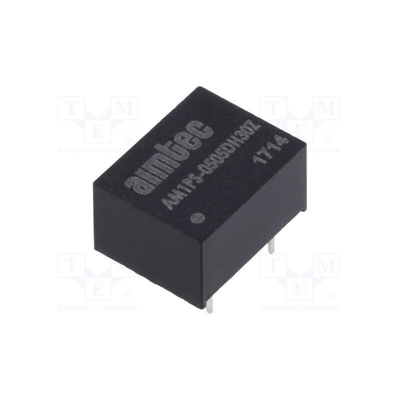 1 pcs x AIMTEC - AM1PS-0505DH30Z - Converter: DC/DC, 1W, Uin: 4.5÷5.5V, Uout: 5VDC, Uout2: -5VDC, DIP8
