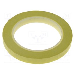 1 rol x 3M - FE-5100-9032-0 - Tape: electrical insulating, W: 12mm, L: 66m, Thk: 63um, yellow, 100%