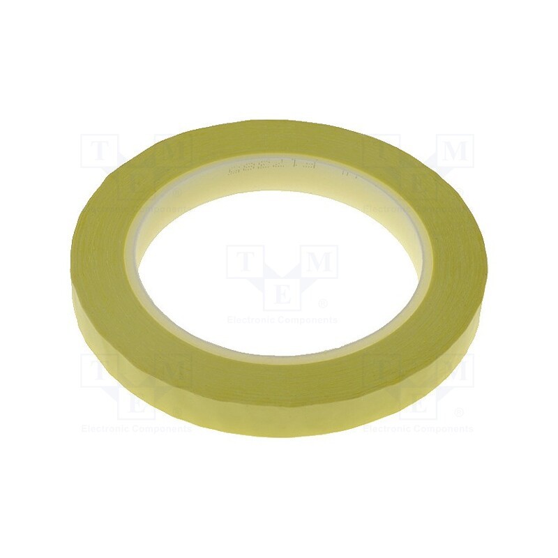1 rol x 3M - FE-5100-9032-0 - Tape: electrical insulating, W: 12mm, L: 66m, Thk: 63um, yellow, 100%