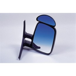 A car mirror with an additional blind spot