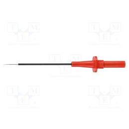 1 pcs x SCHu00dcTZINGER - SPS 8034 NI / RT - Probe tip, 5A, red, Socket size: 4mm, Plating: nickel plated, 1kVDC