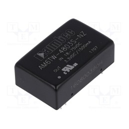 1 pcs x AIMTEC - AM6TW-4803S-NZ - Converter: DC/DC, 6W, Uin: 18÷75V, Uout: 3.3VDC, Iout: 1.5A, DIP24