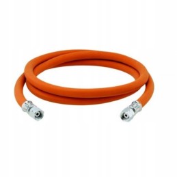 Gas hose 1 m with thread 1 4 lh x 1 4 lh gok