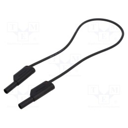 1 pcs x SCHu00dcTZINGER - VSFK 8500 / 2.5 / 50 / SW - Test lead, 32A, banana plug 4mm,both sides, Urated: 1kV, Len: 0.5m