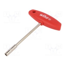 1 pcs x WIHA - 966 - Wrench, socket spanner, HEX 6mm, Chrom-vanadium steel