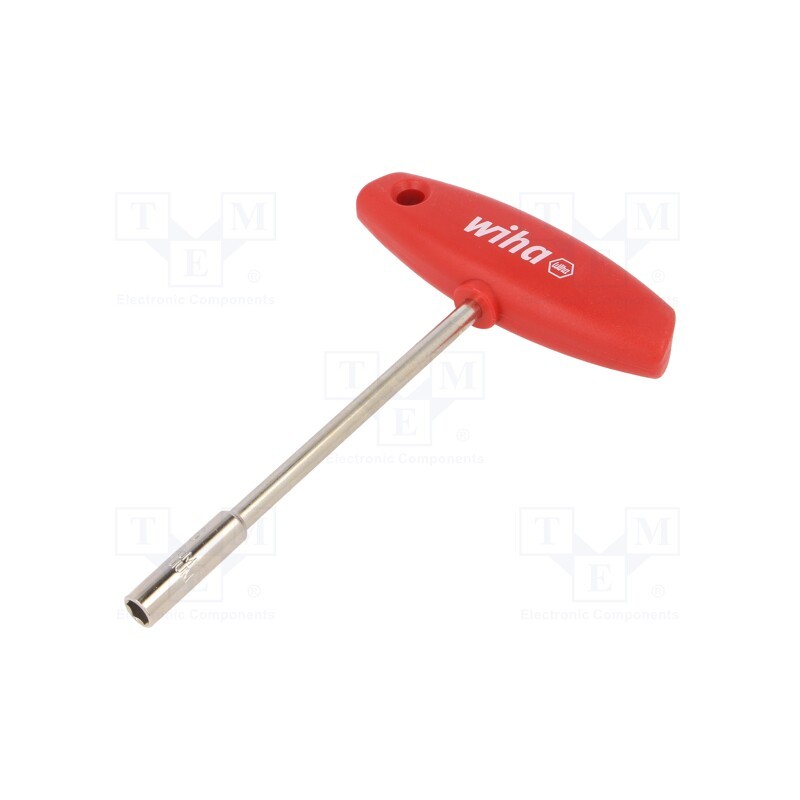 1 pcs x WIHA - 966 - Wrench, socket spanner, HEX 6mm, Chrom-vanadium steel