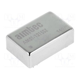 1 pcs x AIMTEC - AM5T-1215SZ - Converter: DC/DC, 5W, Uin: 9÷18V, Uout: 15VDC, Iout: 330mA, DIP24