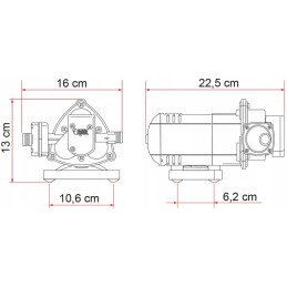 Pressure water pump Fiamma Aqua 8 12v 10l min