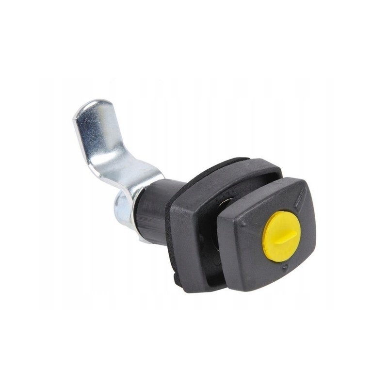 Lock for the locker flap of the trunk hatch of a caravan or camper FF2