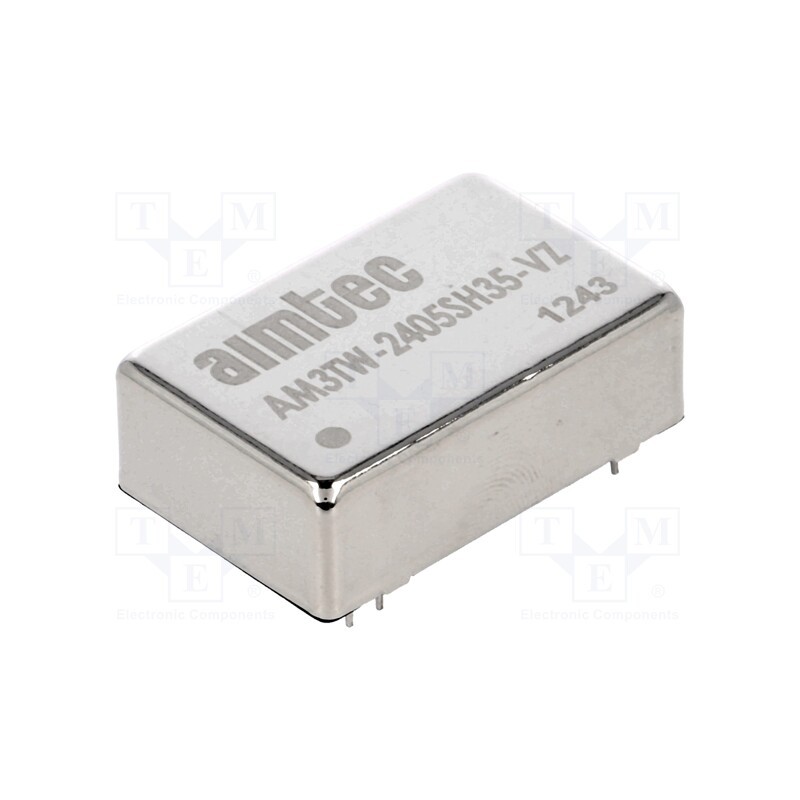 1 pcs x AIMTEC - AM3TW-2405SH35-VZ - Converter: DC/DC, 3W, Uin: 9÷36V, Uout: 5VDC, Iout: 600mA, DIP24