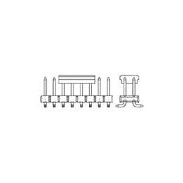 1 pcs : 5-966926-2 - Board to Board & Mezzanine Connectors 2X2P MODU 2MM PIN HDR,SMD, BLSTR
