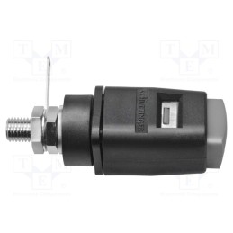 1 pcs x SCHu00dcTZINGER - SDK 503 / GR - Laboratory clamp, grey, 70VDC, 16A, screw, nickel, polyamide, 33VAC