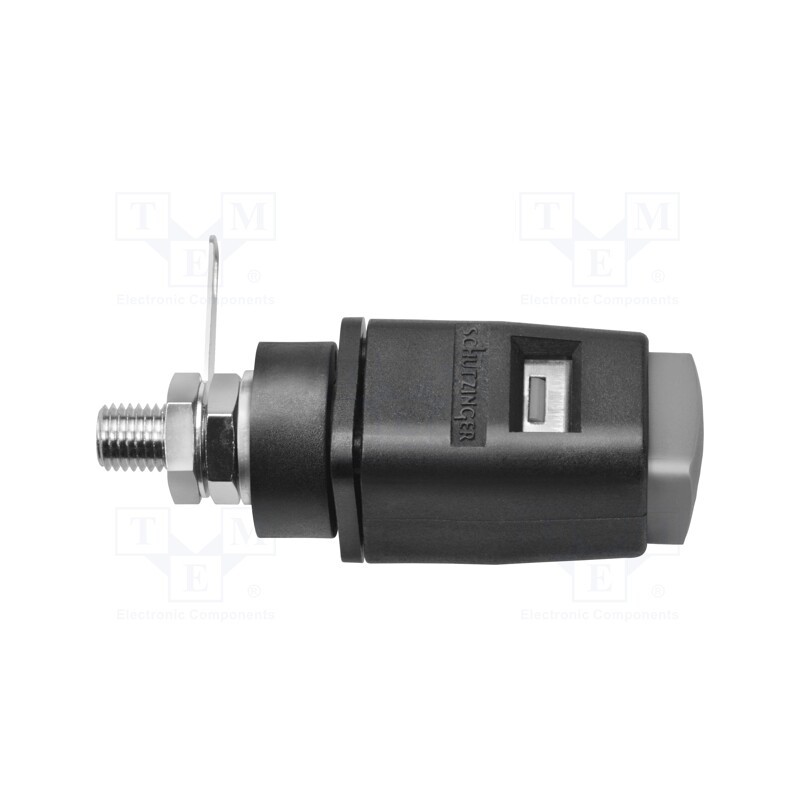 1 pcs x SCHu00dcTZINGER - SDK 503 / GR - Laboratory clamp, grey, 70VDC, 16A, screw, nickel, polyamide, 33VAC