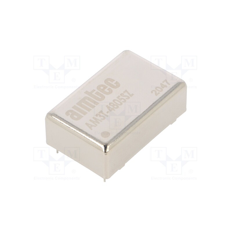 1 pcs x AIMTEC - AM3T-4805SZ - Converter: DC/DC, 3W, Uin: 36÷72V, Uout: 5VDC, Iout: 600mA, DIP24