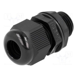 1 pcs x KSS WIRING - AG-16 - Cable gland, with long thread, M16, 1.5, IP68, polyamide, black