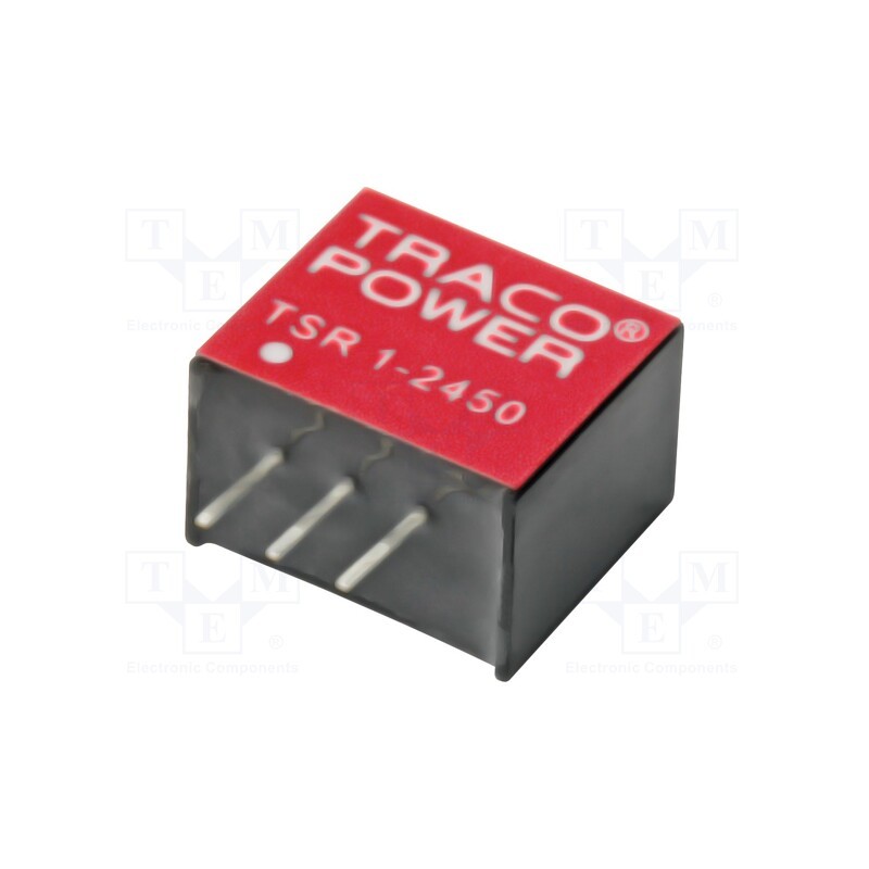 1 pcs x TRACO POWER - TSR 1-2425 - Converter: DC/DC, Uin: 4.6÷36V, Uout: 2.5VDC, Iout: 1A, SIP3, 500kHz