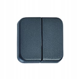 Fawo black double switch for a camper