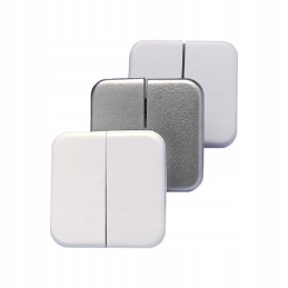 Fawo black double switch for a camper