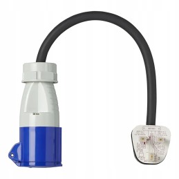 Adapter cee 16a 230v uk gb plug camping 40cm
