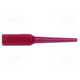 1 pcs x POMONA - 1019425 - Probe tip, 3A, red, Tip diameter: 0.76mm, Socket size: 4mm, 70VDC