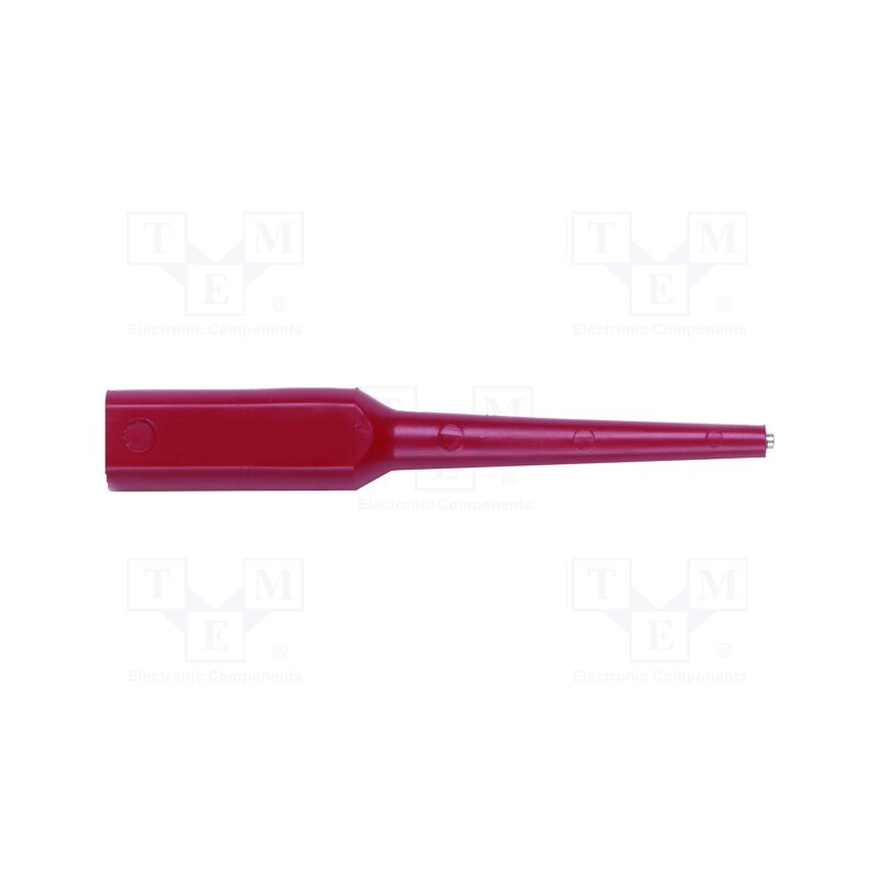 1 pcs x POMONA - 1019425 - Probe tip, 3A, red, Tip diameter: 0.76mm, Socket size: 4mm, 70VDC