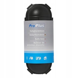 Plug and socket cable cover, black, IP44 extension cord protection