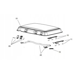 Hinge, Dometic midi window hinges, heki mounting