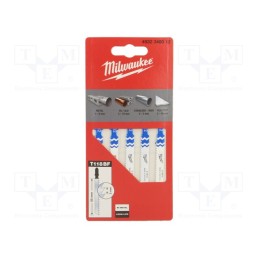 1 pcg x Milwaukee - 4932340012 - Hacksaw blade, metal, 55mm, 5pcs, Kind of holder: T